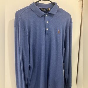 Polo Ralph Lauren Designer long sleeved collared classic fit golf shirt medium